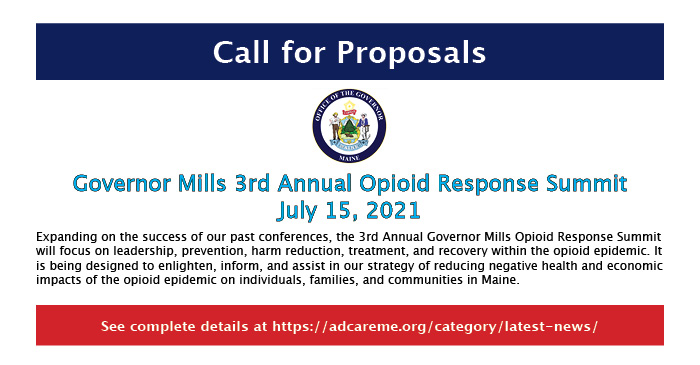 Opioid Summit Call for Proposals 2021
