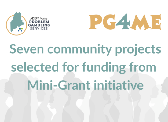 Text that says 'Seven community projects selected for funding from Mini-Grant initiative.