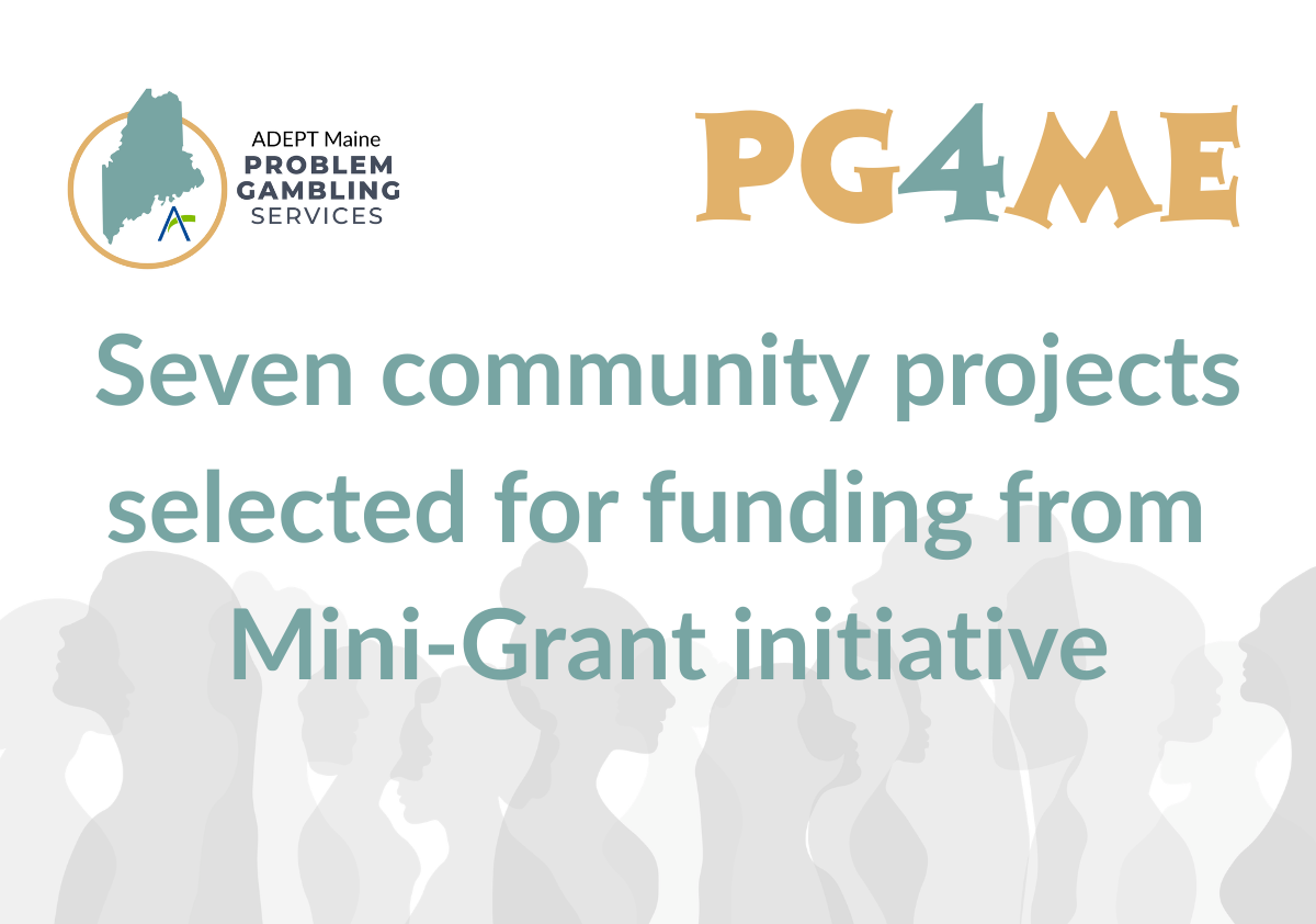 Text that says 'Seven community projects selected for funding from Mini-Grant initiative.